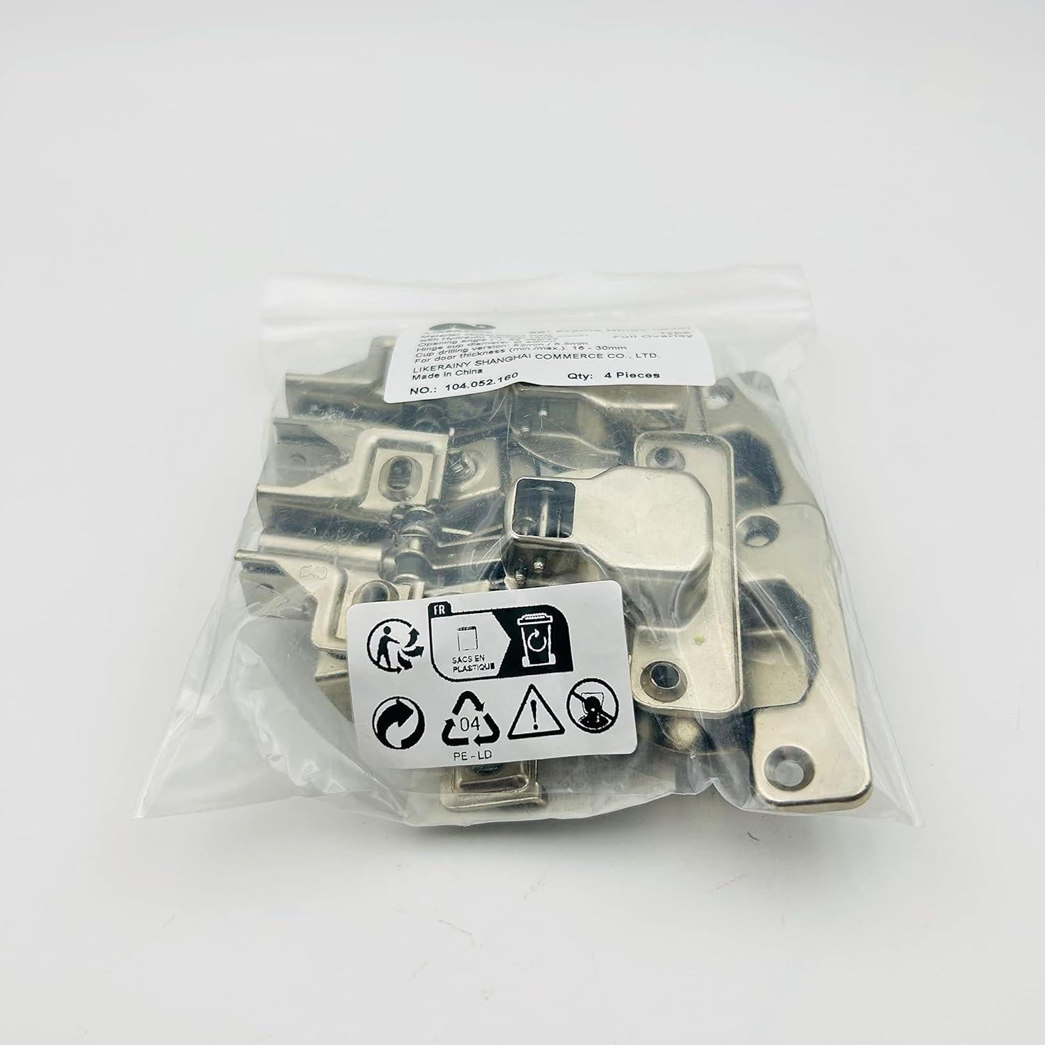 Bisagras de Marco LIKERAINY 40mm con Amortiguador Cierre Suave - Paquete de 4