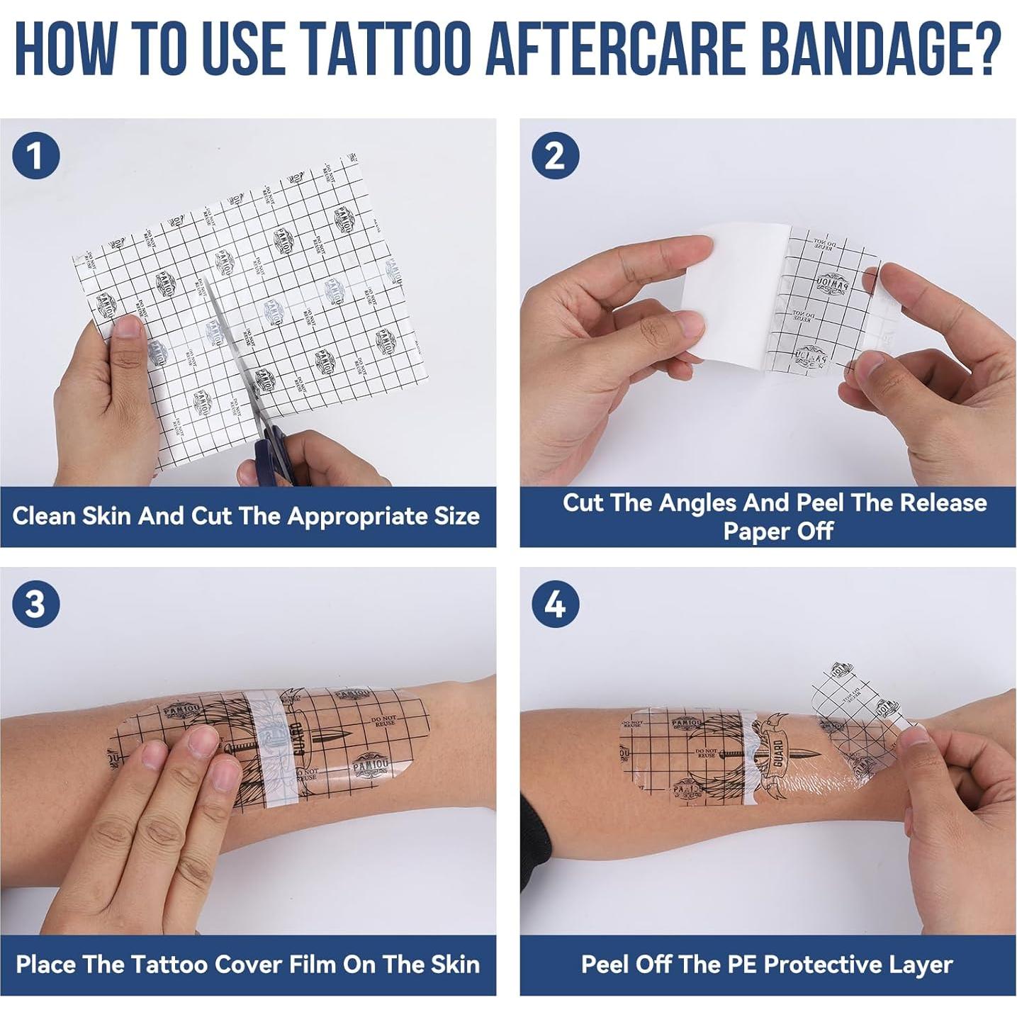 Parche Cubridor de Tatuajes Pamiou 10 cm x 3.66 m Impermeable