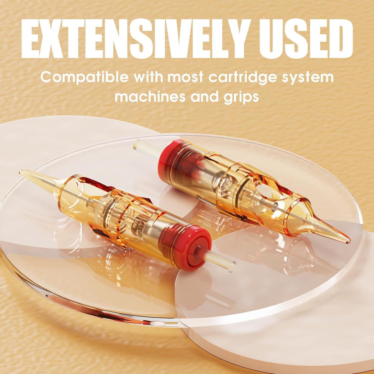 Cartuchos de Agujas de Tatuaje Dragonhawk Pro 0401RL 20 Pcs Desechables