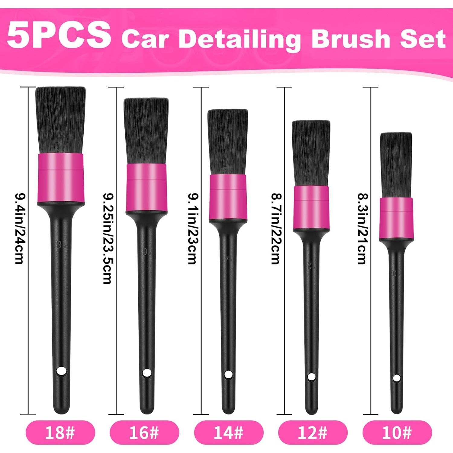 Juego de Cepillos para Detallar Automóviles Vioview 5 Piezas