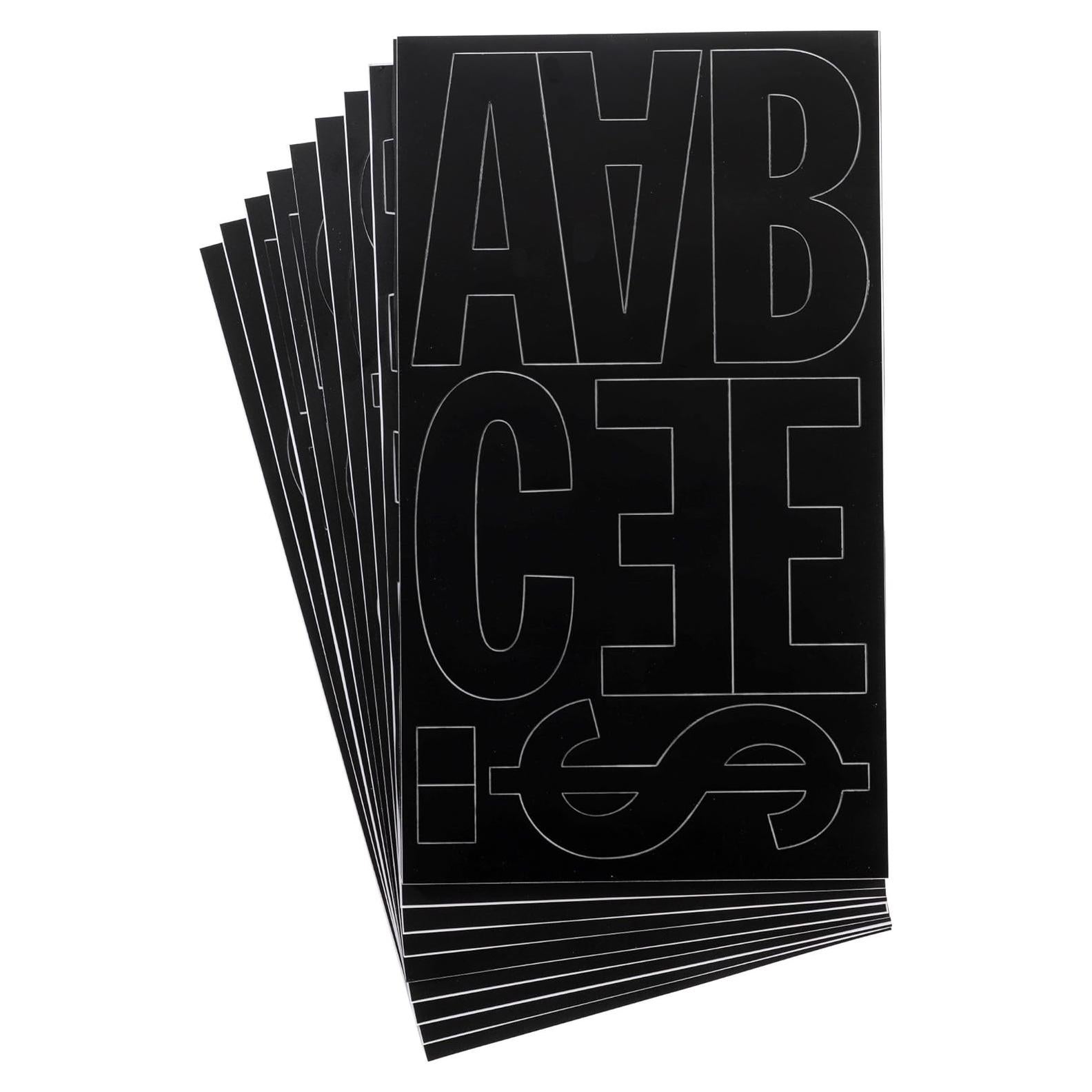 Letras de Vinilo Permanentes Westcott 10.16 cm Negro 15854