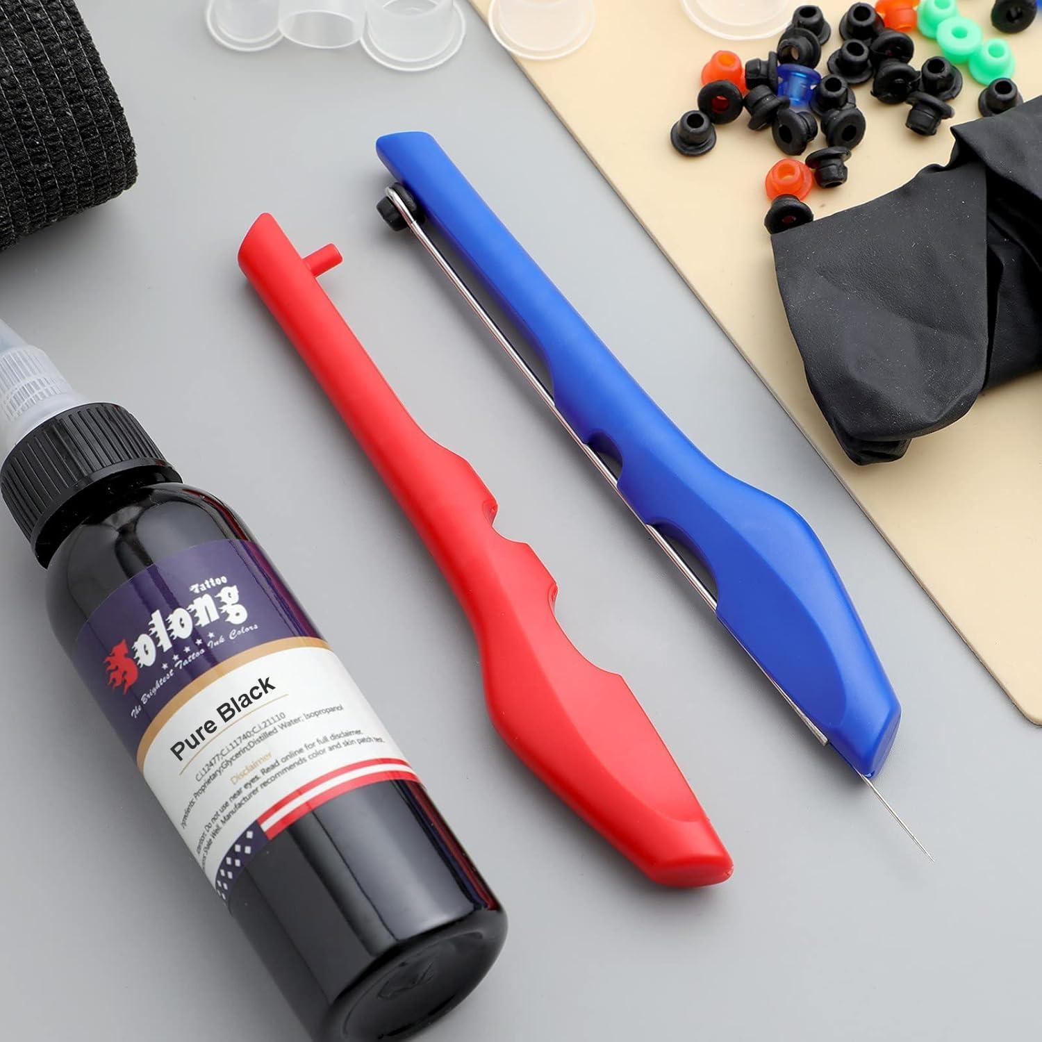 Kit de Tatuaje Poke Solong 2 Piezas con Tinta y Agujas