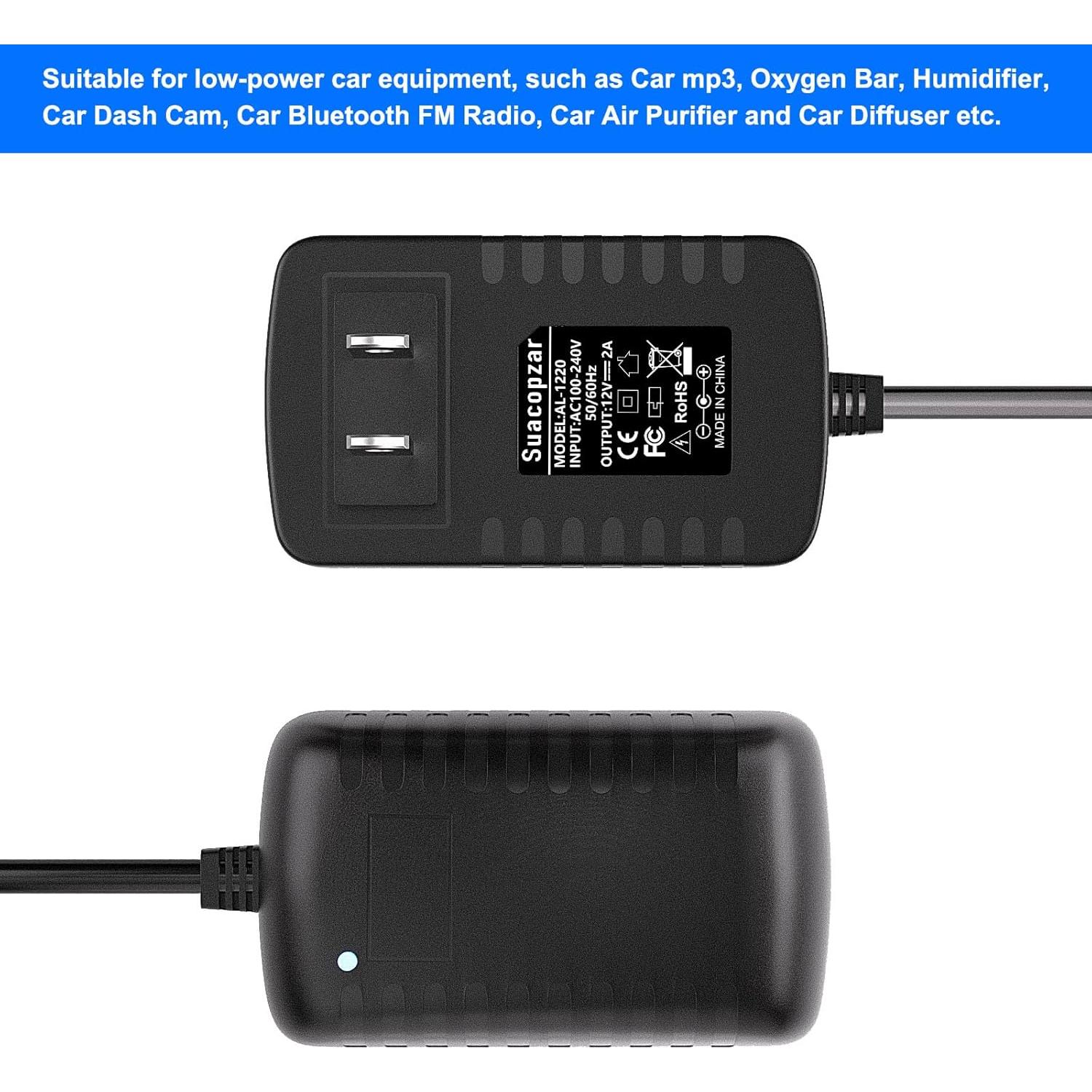 Convertidor AC a DC 12V 2A Subloom 24W para Coche