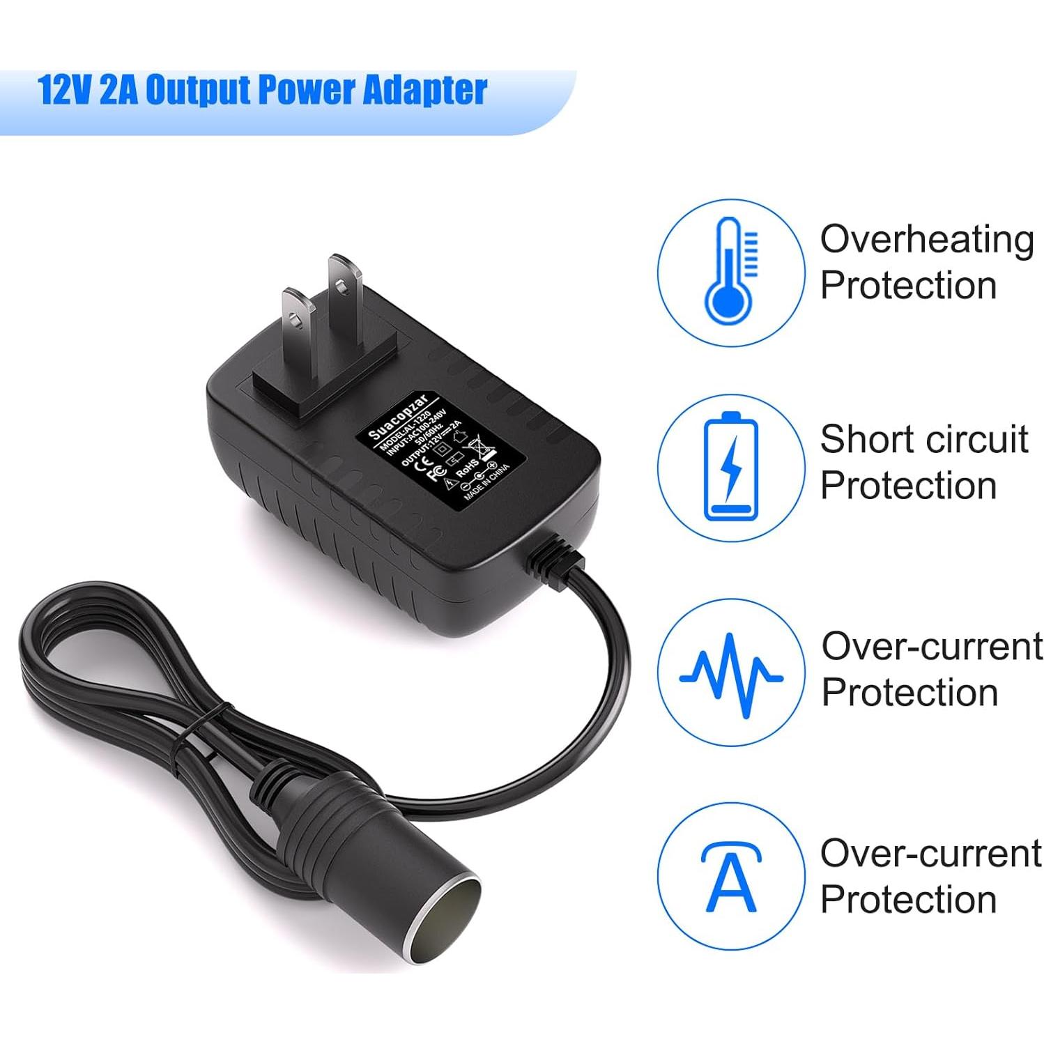 Convertidor AC a DC 12V 2A Subloom 24W para Coche