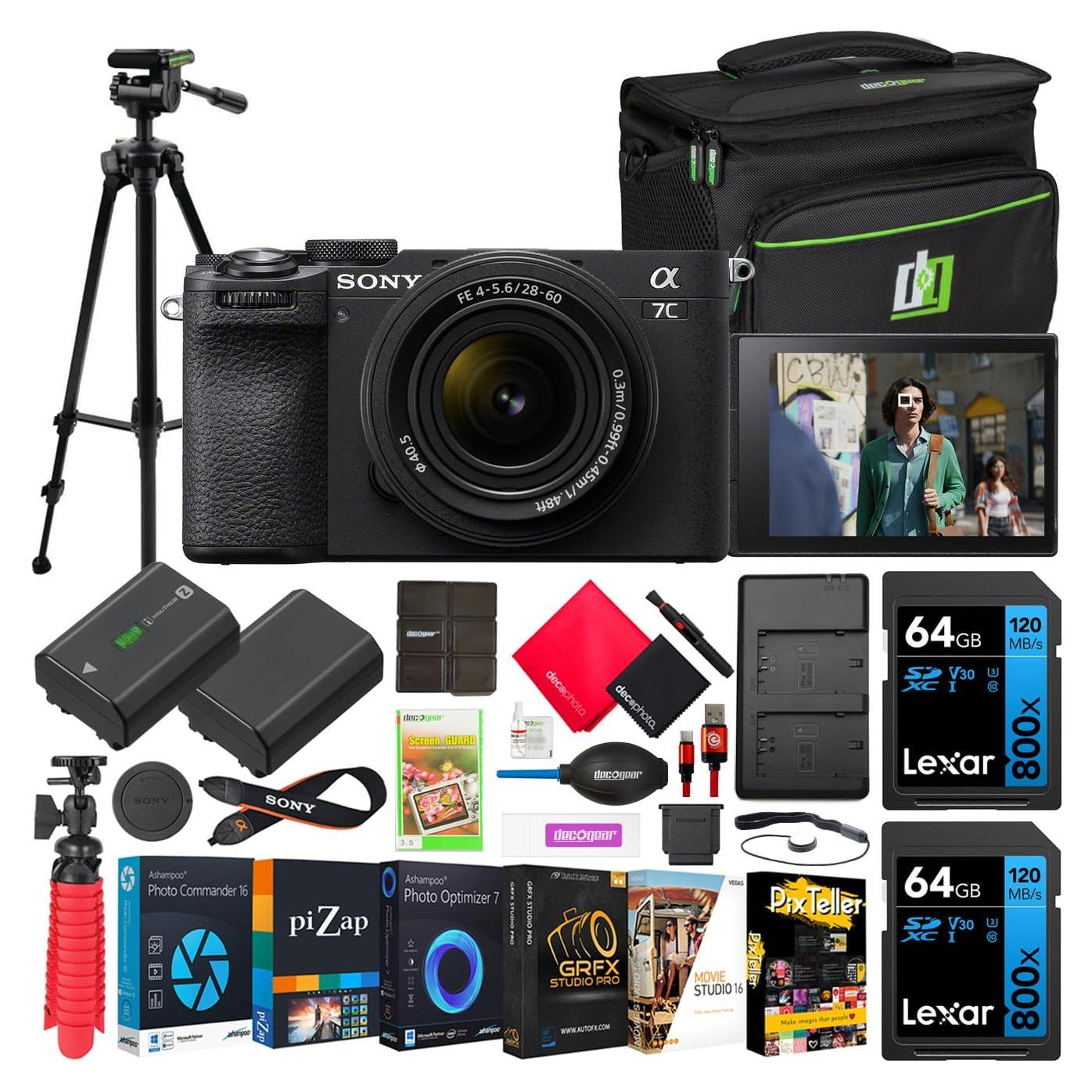 Cámara Sin Espejo Full Frame Sony a7C II + Lente 28-60mm