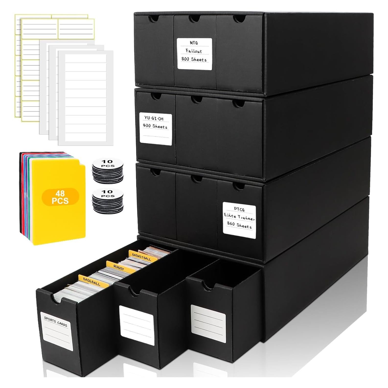 Caja de Almacenamiento de Cartas QLOUNI 12 Cajas 600 CT