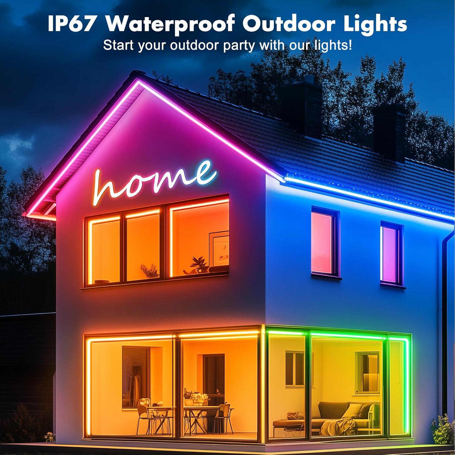 Luces de Neón LED LAFULIT 3m con Control Remoto y App