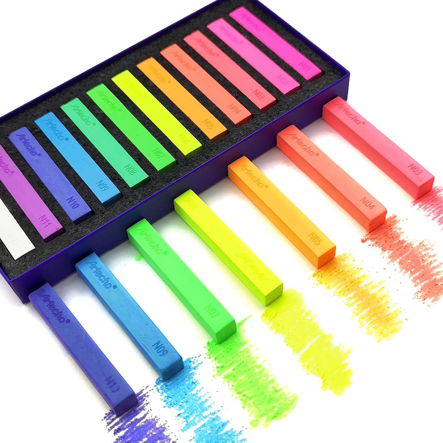 Pasteles Suaves Neón Artecho 12 Colores para Dibujar