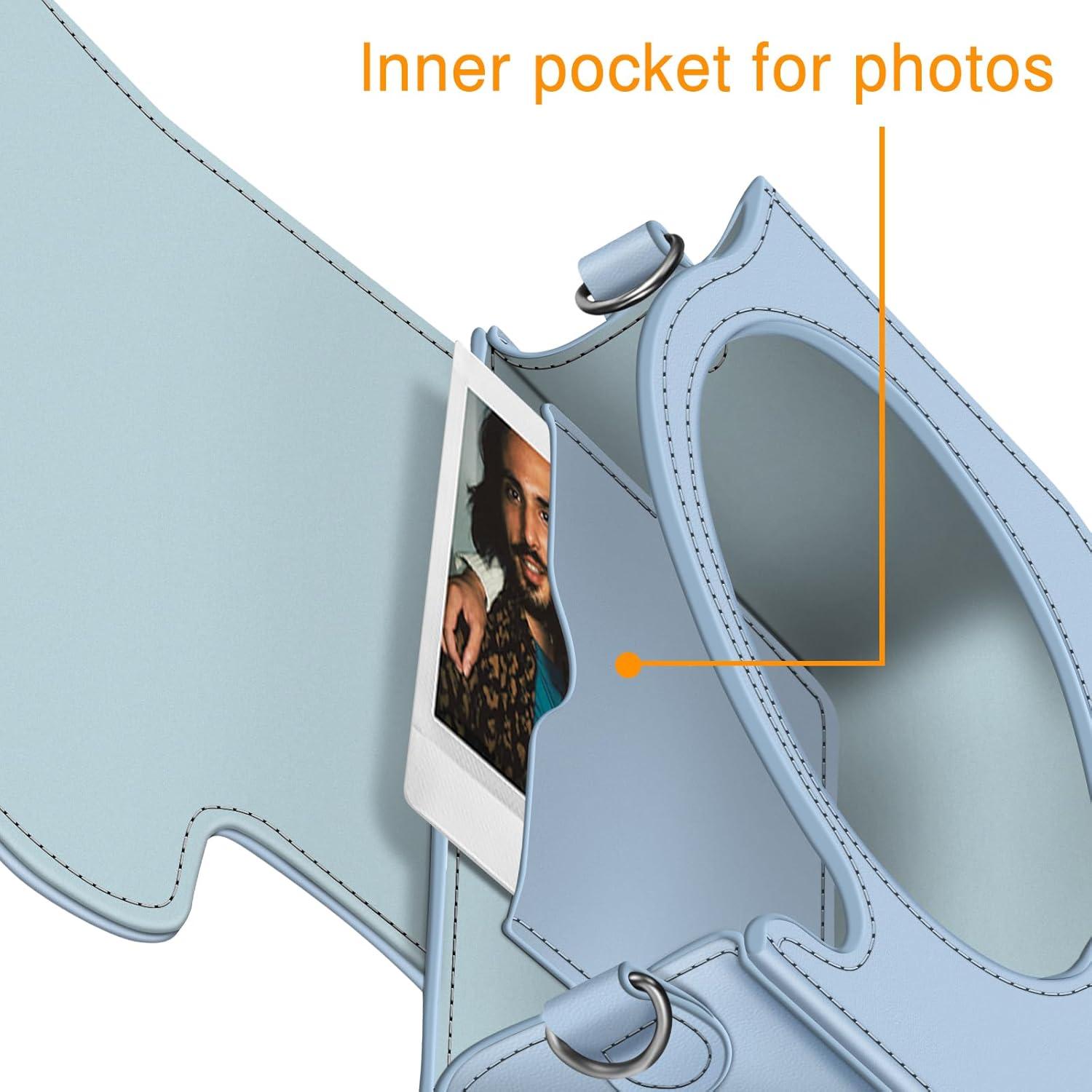 Funda Protectora Fintie para Cámara Fujifilm Instax SQ40/SQ1 - Cuero Vegano Azul