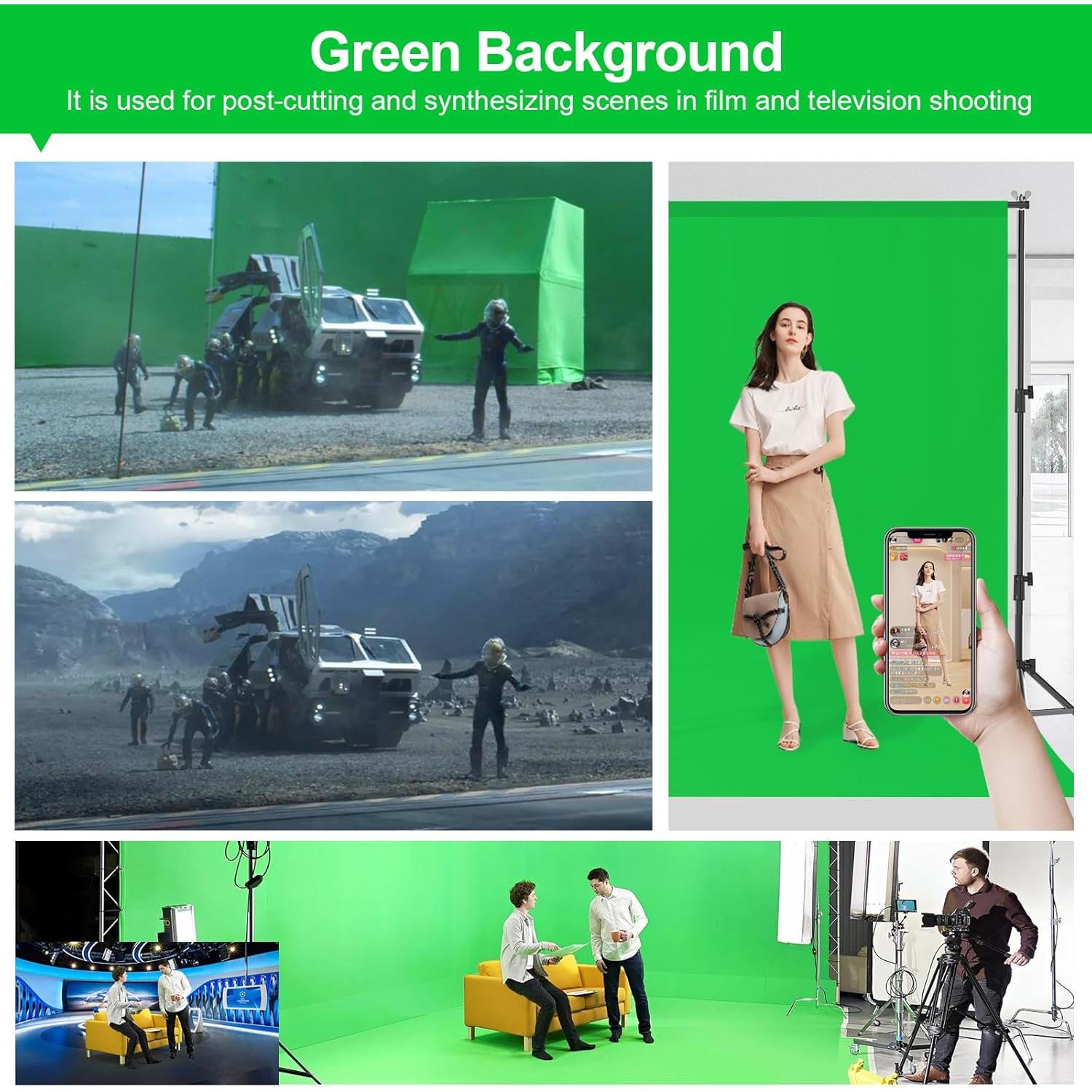 Fondo de Pantalla Verde Chroma Key 1.52 x 1.98 m Ximaoy