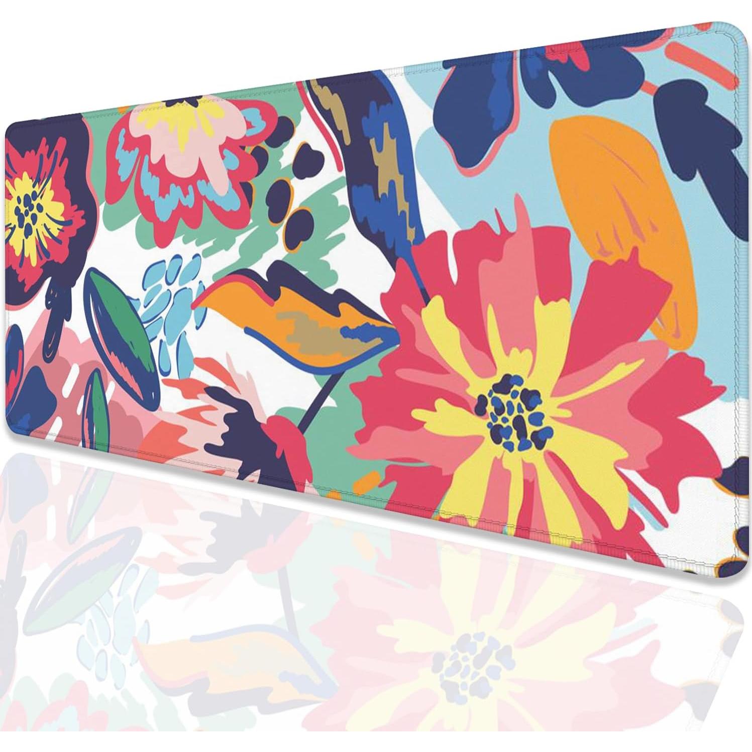 Alfombrilla de Ratón PAKWMFEVGD 70x30 cm Floral Acuarela