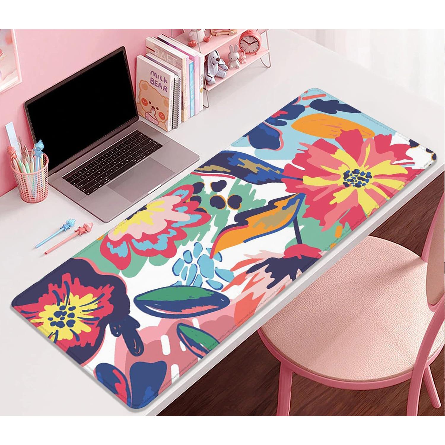 Alfombrilla de Ratón PAKWMFEVGD 70x30 cm Floral Acuarela