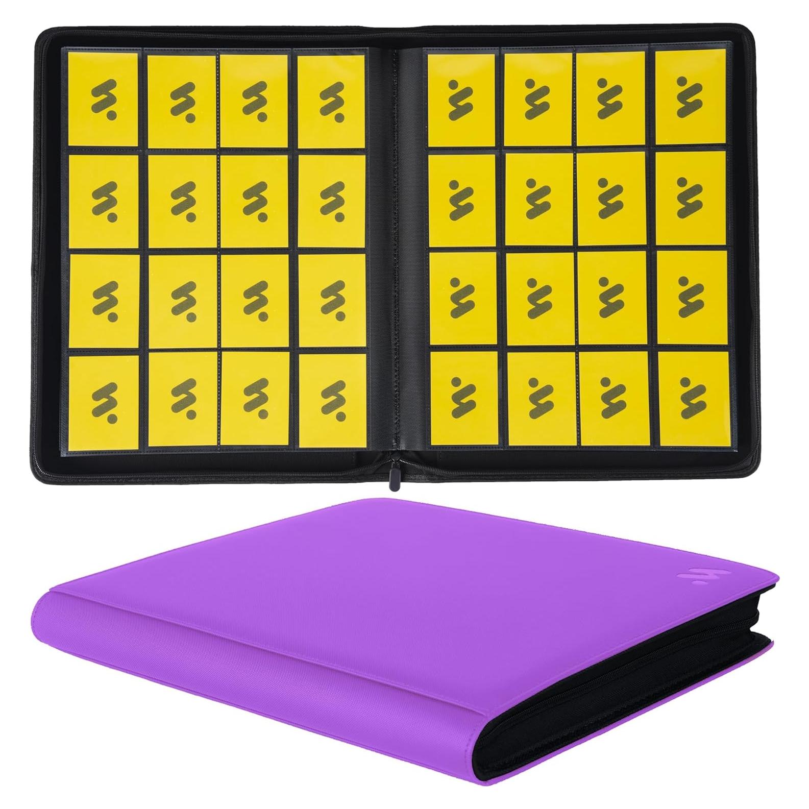 Carpeta de Tarjetas MORABTO 32 Páginas 1024 Tarjetas Púrpura