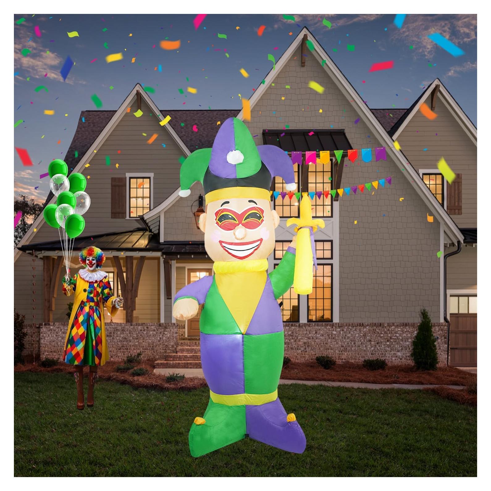 Decoración Inflable de Payaso 1.83m InfleasJoiy con LED