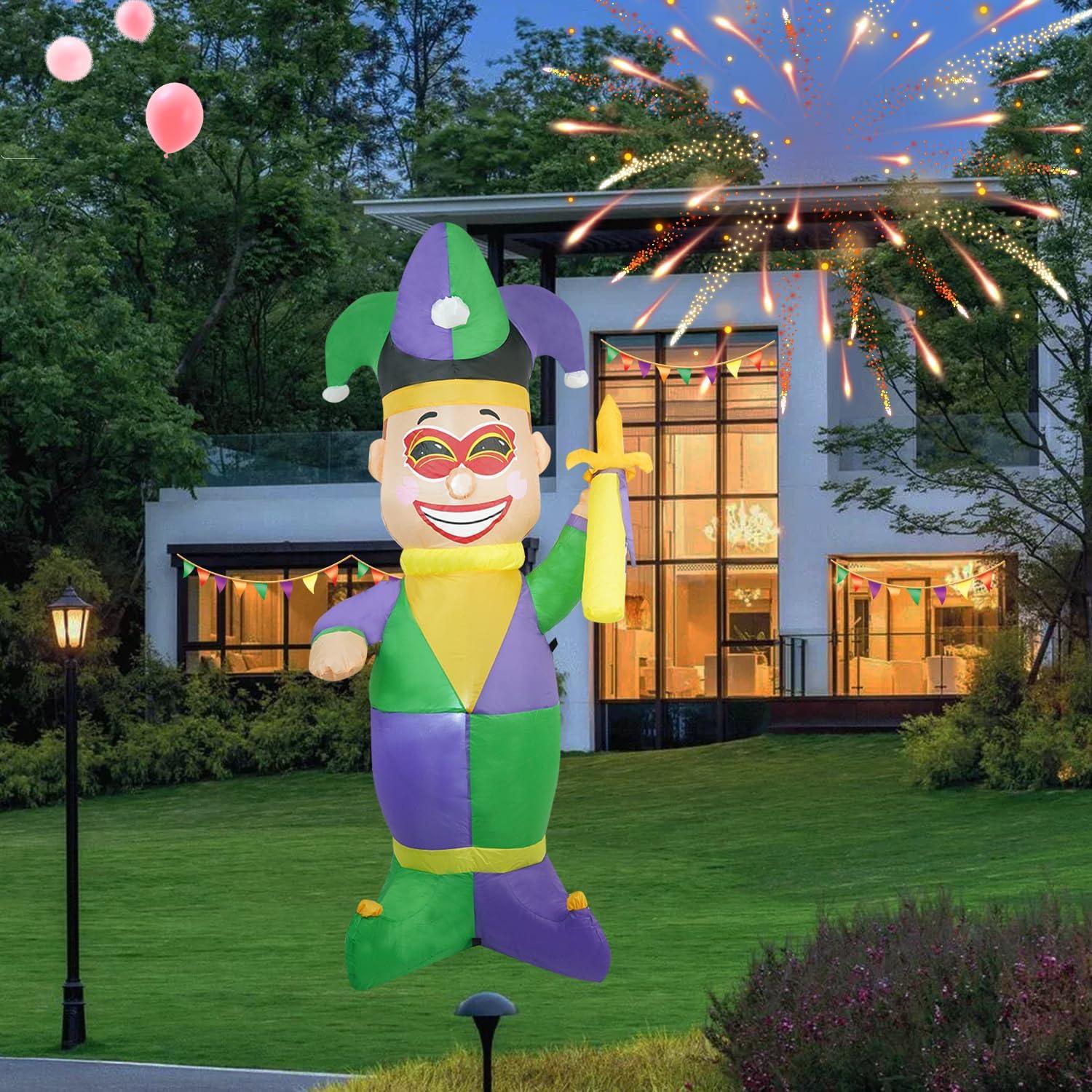 Decoración Inflable de Payaso 1.83m InfleasJoiy con LED