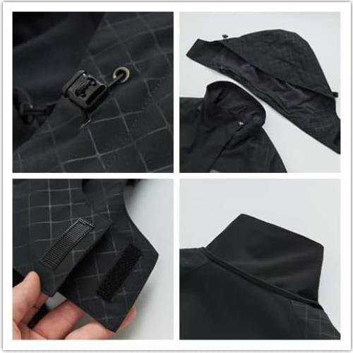 Chaqueta de Lluvia Impermeable Mujer Diamond Candy X-Pequeña Negra