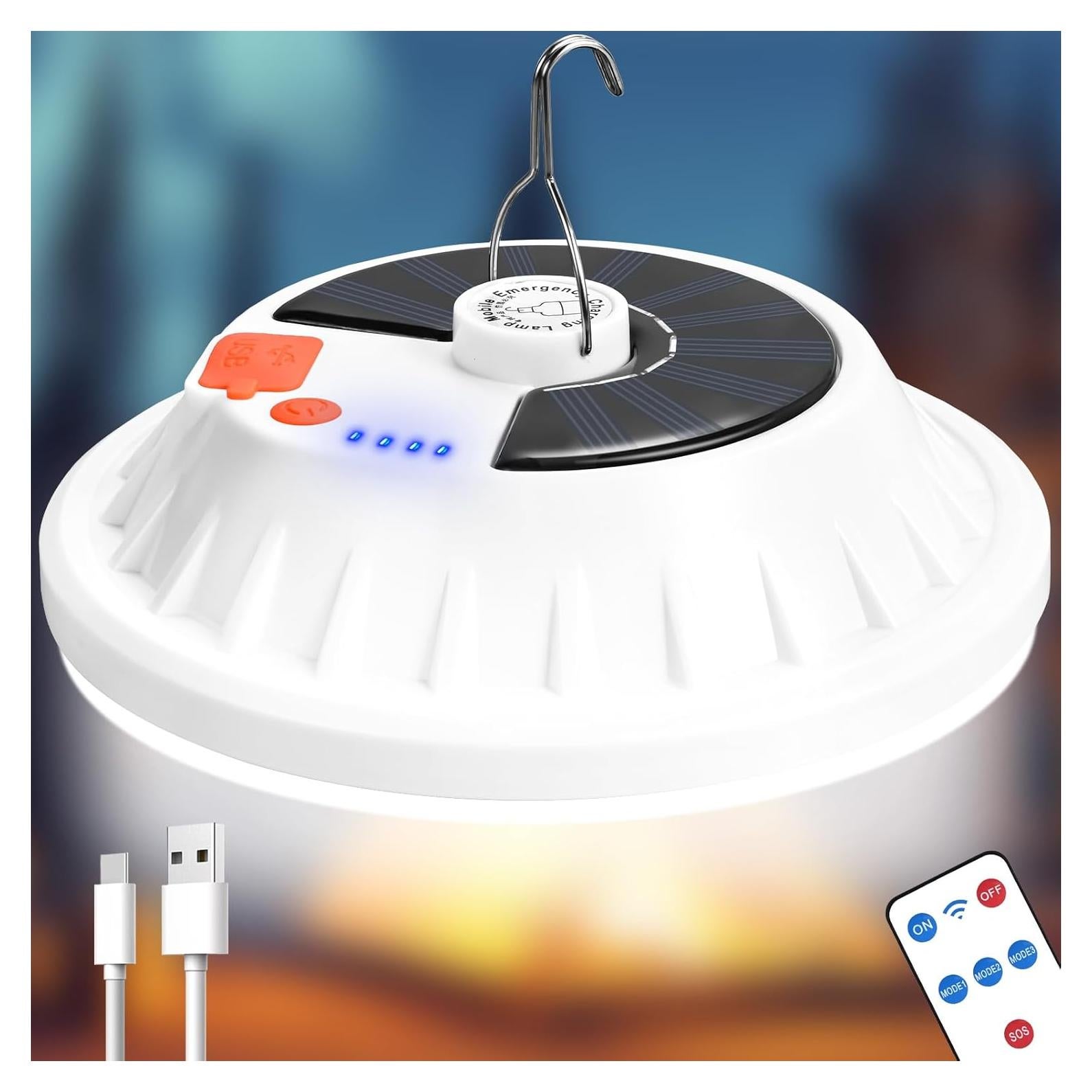 Luz de Camping Solar Lembopo SCL1P 6000LM Recargable LED