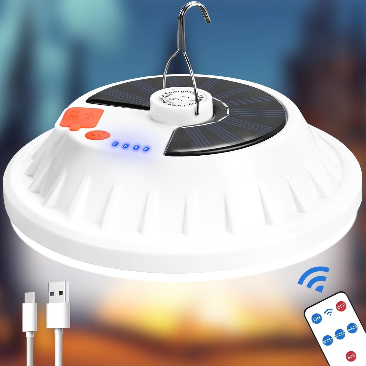 Luz de Camping Solar Lembopo SCL1P 6000LM Recargable LED