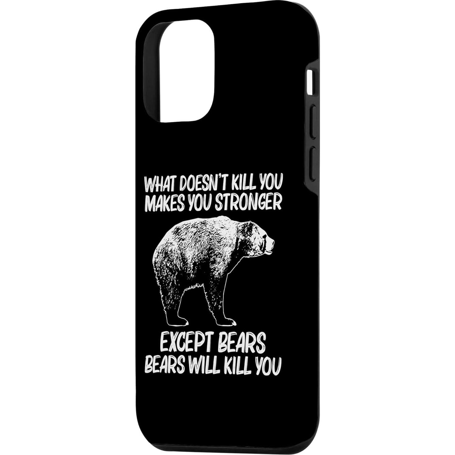 Funda iPhone 12 mini Oso Divertido Grizzly 153g Protección