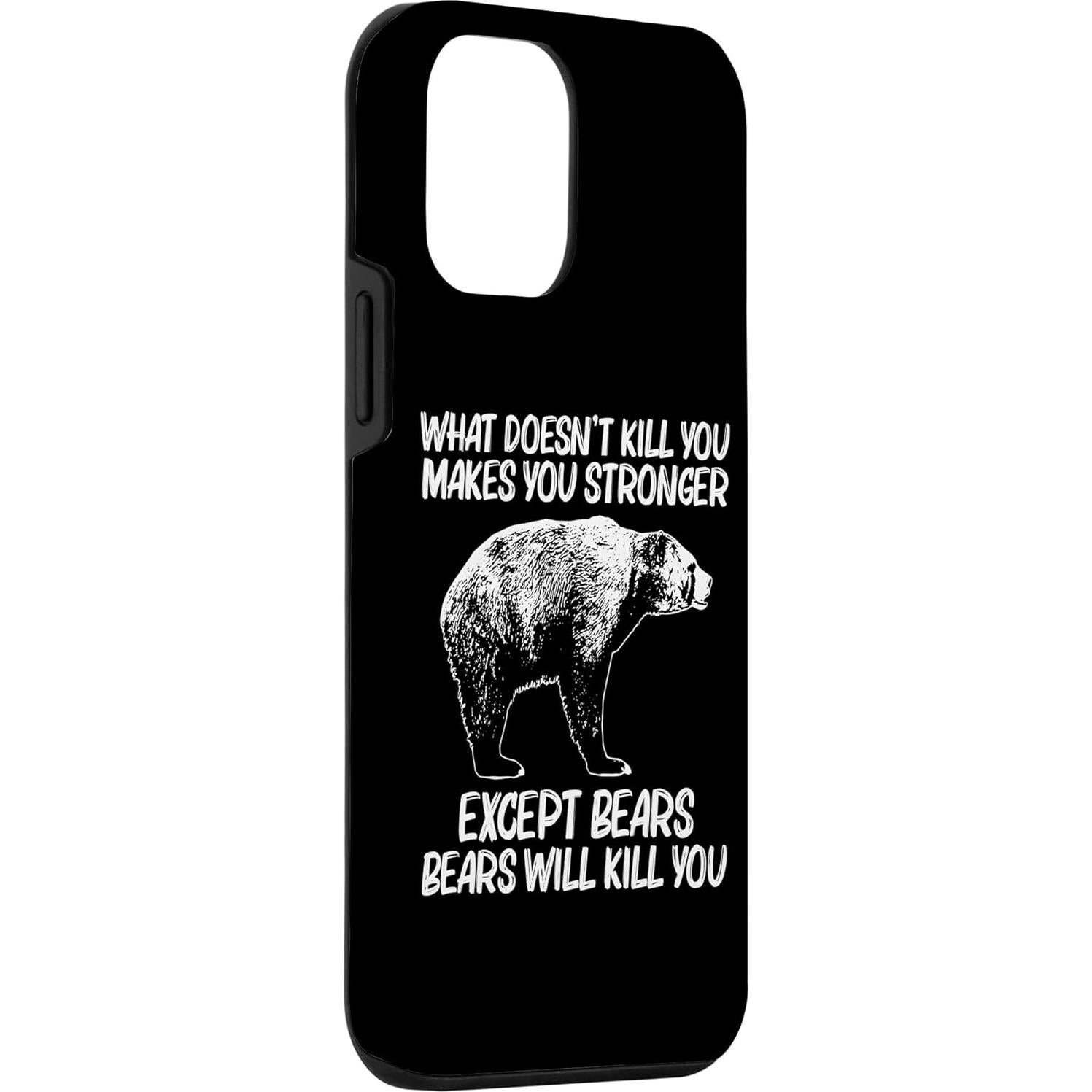 Funda iPhone 12 mini Oso Divertido Grizzly 153g Protección