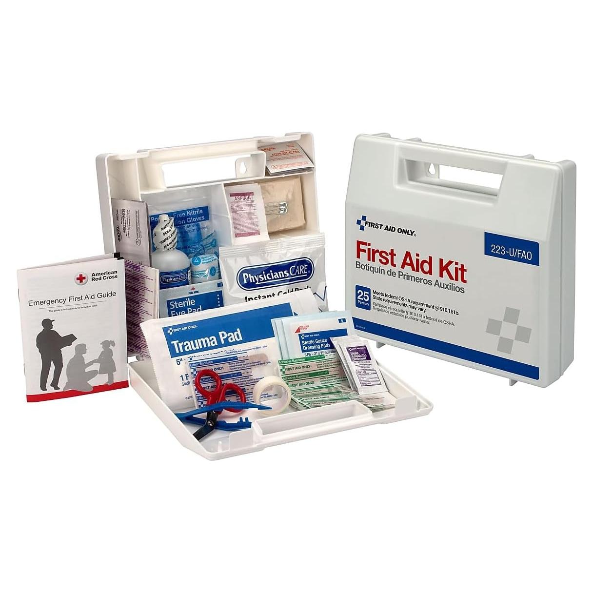 Kit de Primeros Auxilios First Aid Only 223-U para 25 Personas