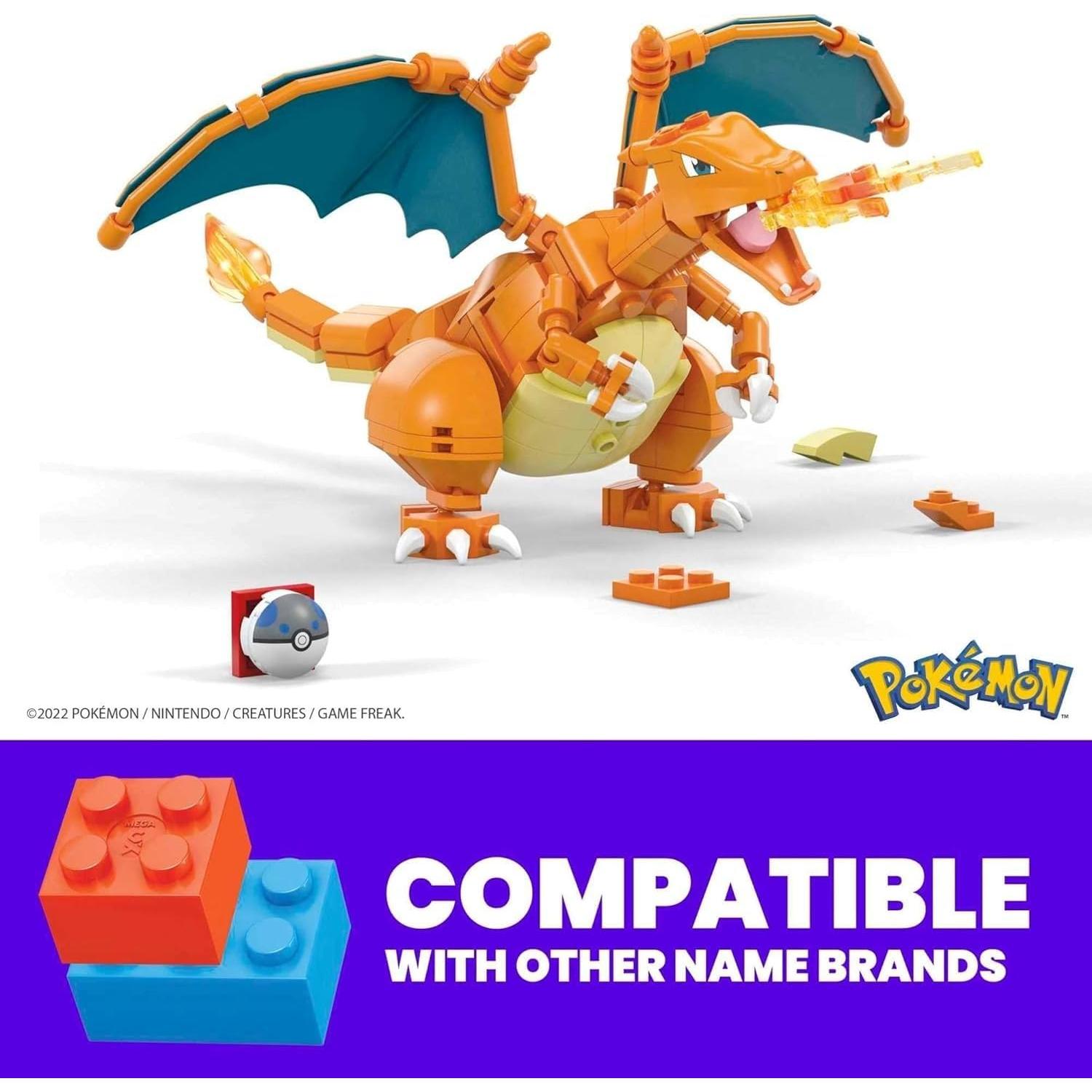 Set de Construcción Charizard Mega 222 Piezas 10,16 cm