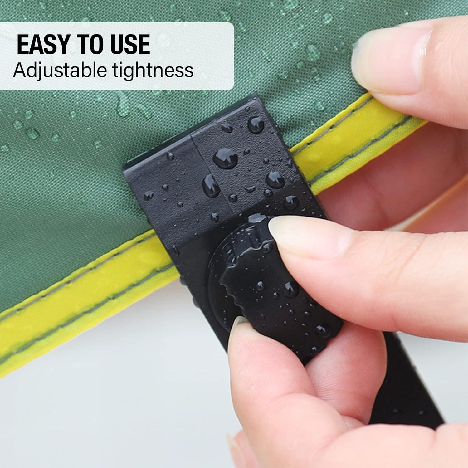 Clips de Lona 24PCS Dualshine con Agarre de Bloqueo - Impermeables