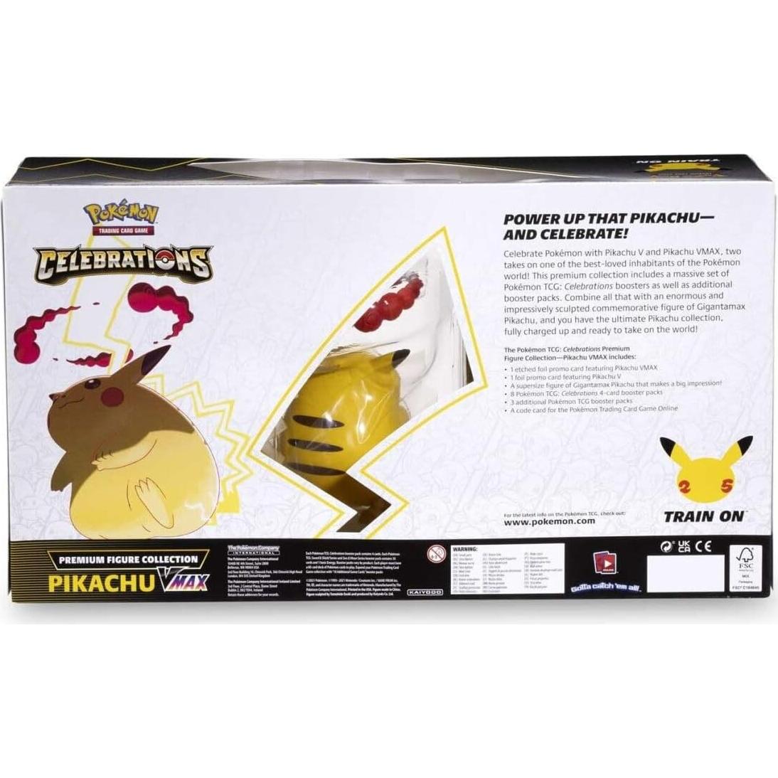 Colección Premium Figuras Celebraciones Pokémon TCG Pikachu VMAX