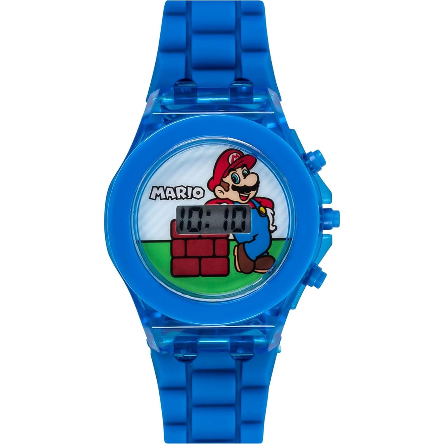 Reloj Digital LCD Super Mario Accutime con Luz LED Azul