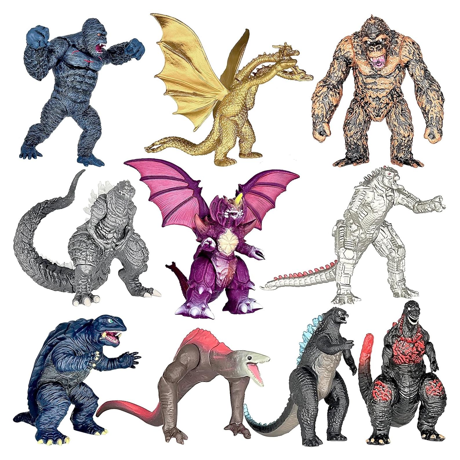 Conjunto 10 Figuras de Acción Godzilla vs Kong TwCare