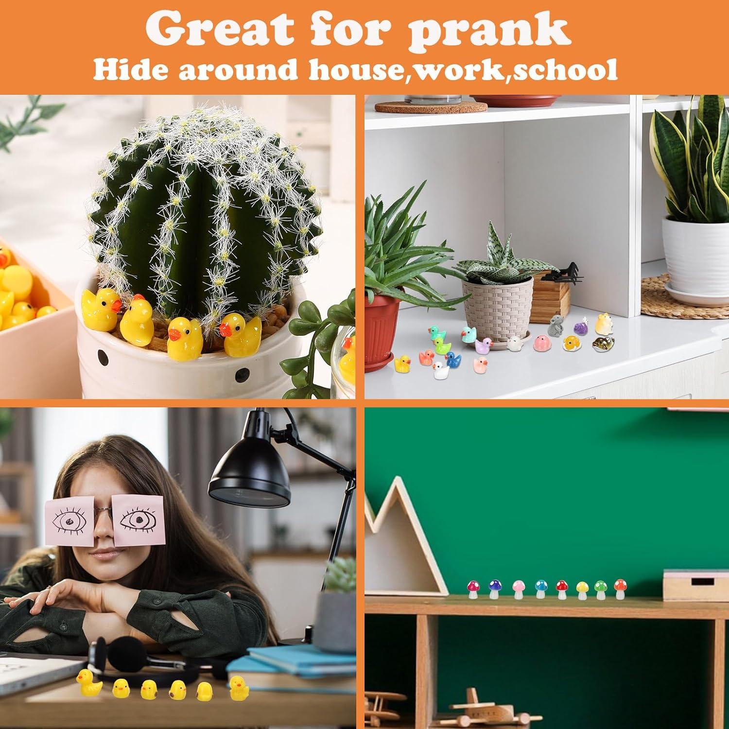 Barydat 400 Figuras Miniatura de Animales de Resina para Jardín