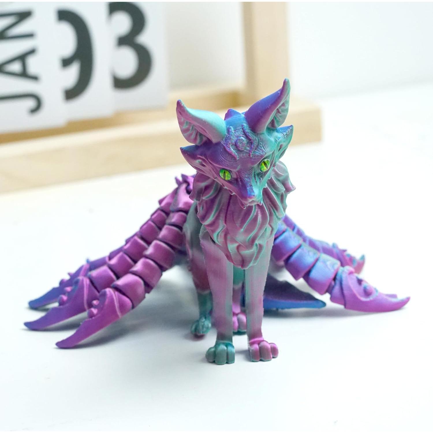 Modelo Zorro de Nueve Colas 3D Ceogoo 15.24x15.24x6.1cm