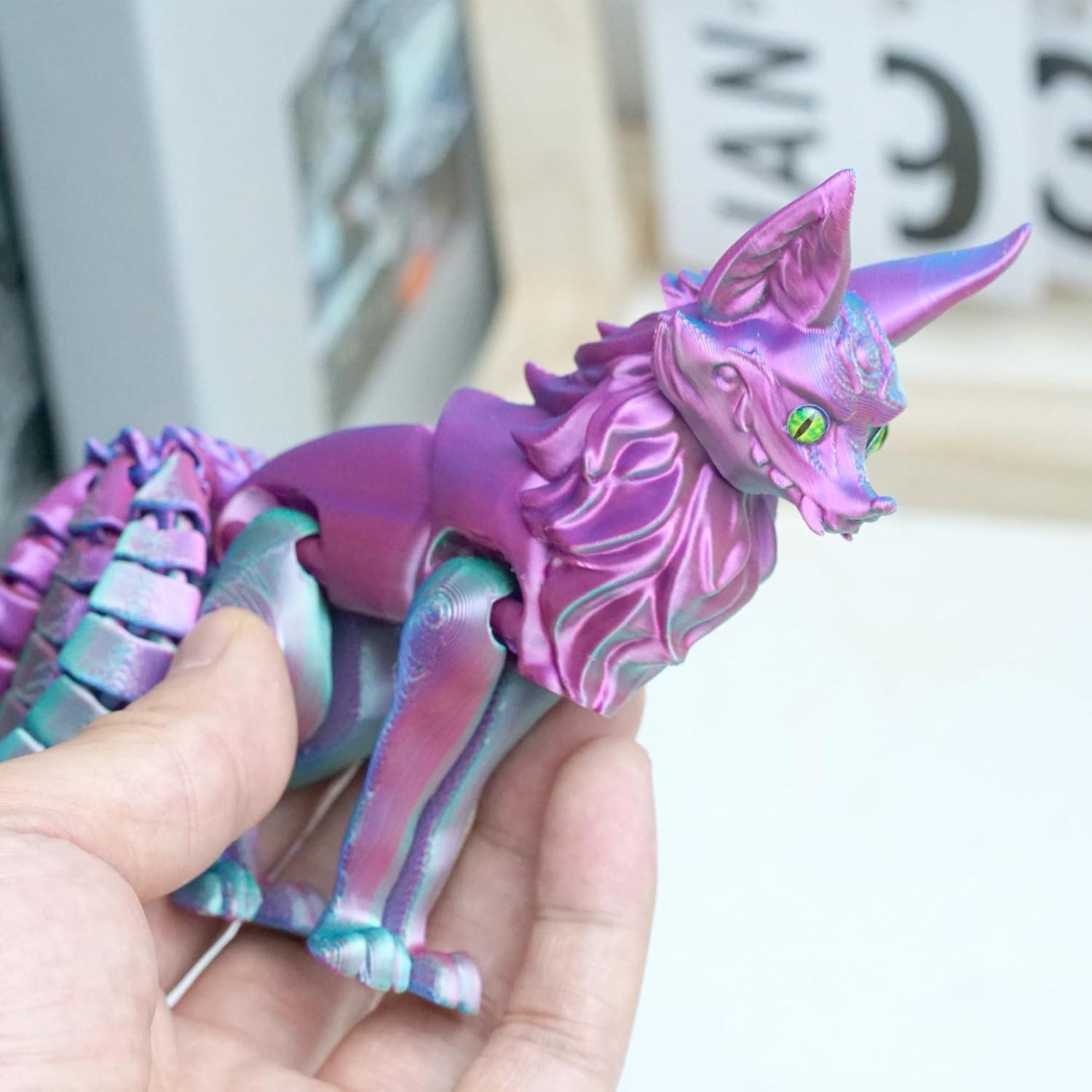 Modelo Zorro de Nueve Colas 3D Ceogoo 15.24x15.24x6.1cm