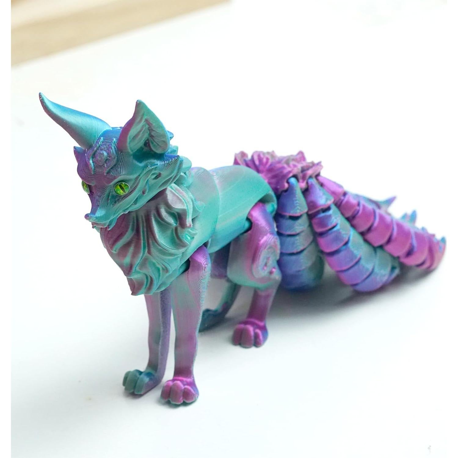 Modelo Zorro de Nueve Colas 3D Ceogoo 15.24x15.24x6.1cm