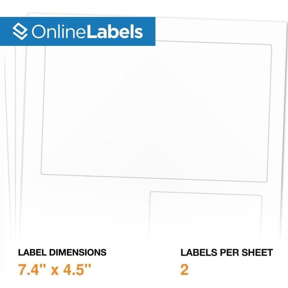 Etiquetas de Envío 100 Hojas 18.7x11.4cm y 9.3x7.6cm - Etiquetas en Línea