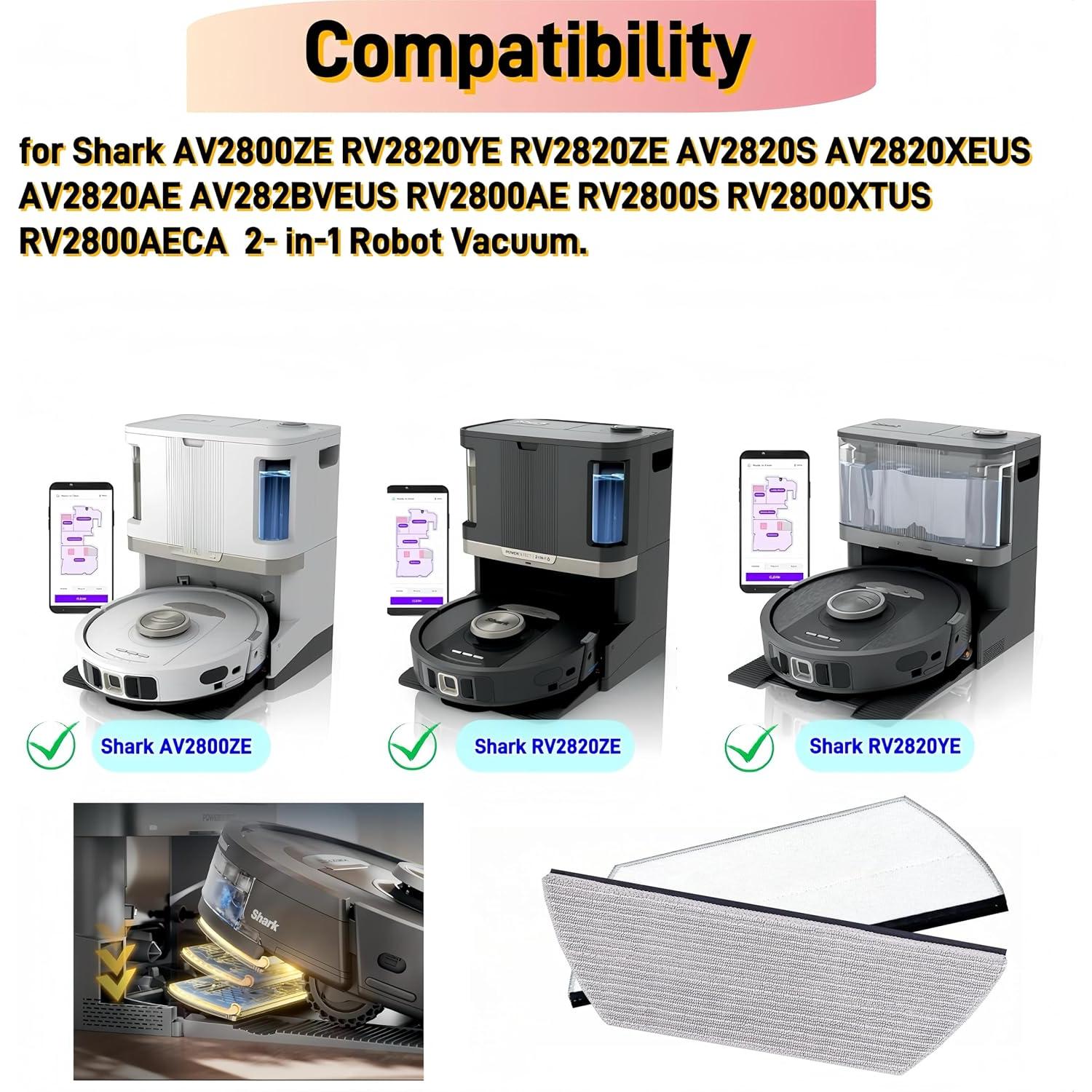 Paquete de 10 almohadillas de mopa compatibles Shark AV2800