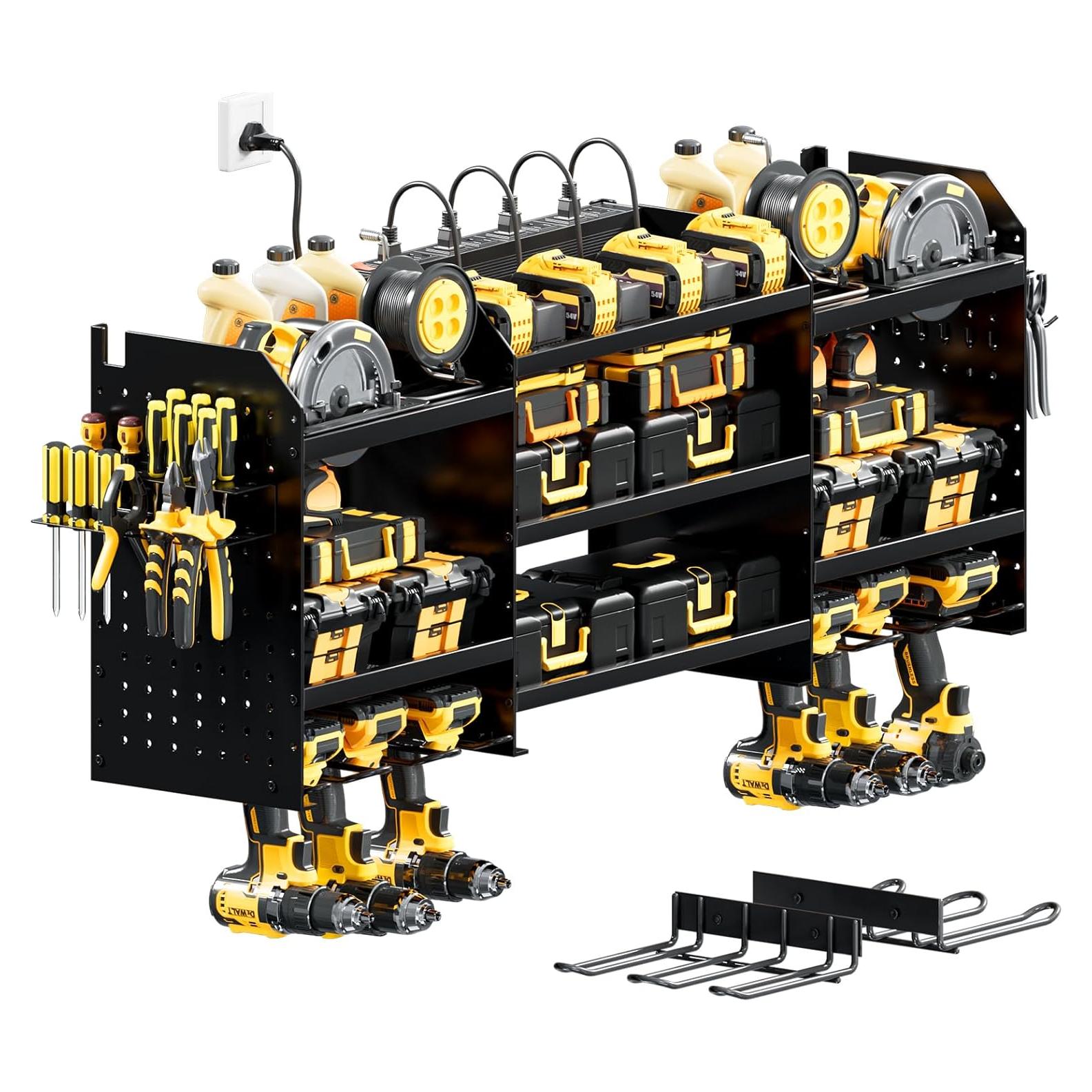 Organizador de Herramientas WIWIDRM Montaje en Pared 10 Soportes