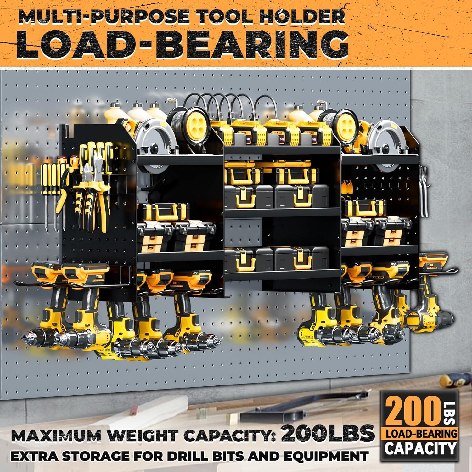 Organizador de Herramientas WIWIDRM Montaje en Pared 10 Soportes