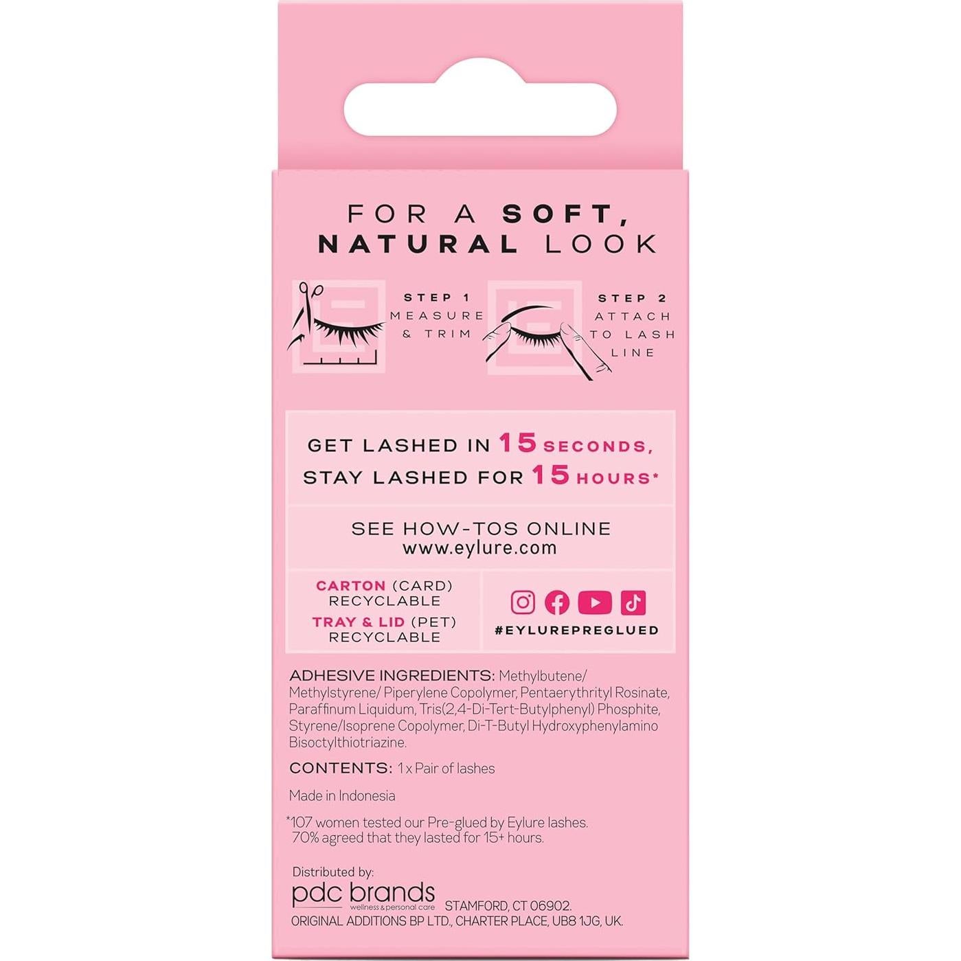 Pestañas Pre-Adhesivas Eylure Acento No. 003 Naturales