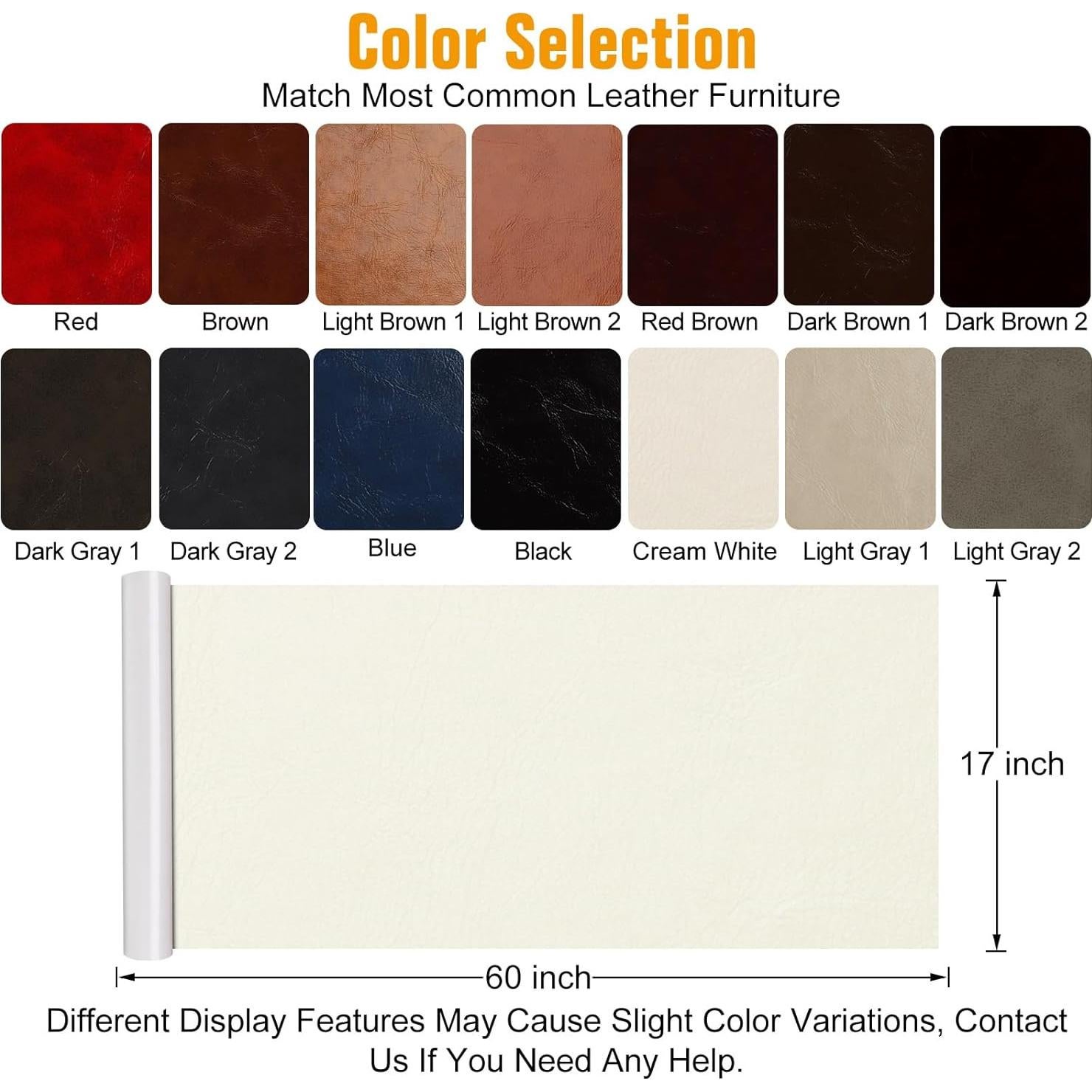 Cinta de Parche de Reparación de Cuero ILOFRI 43x152 cm Blanco Crema