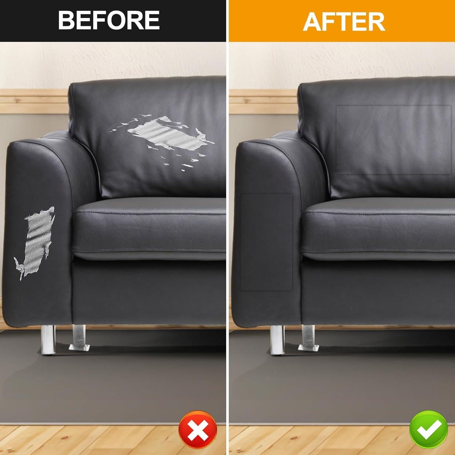 Cinta de Parche de Reparación de Cuero ILOFRI 43x152 cm Blanco Crema