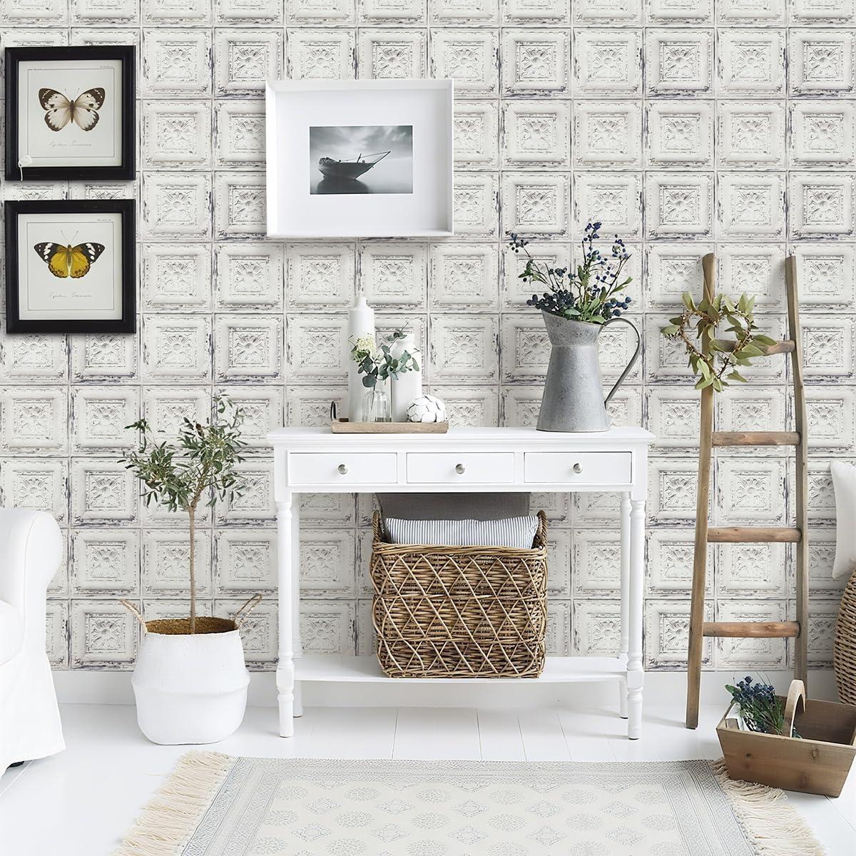 Papel Tapiz Autoadhesivo Froluya Vintage 43.2 cm x 500.3 cm