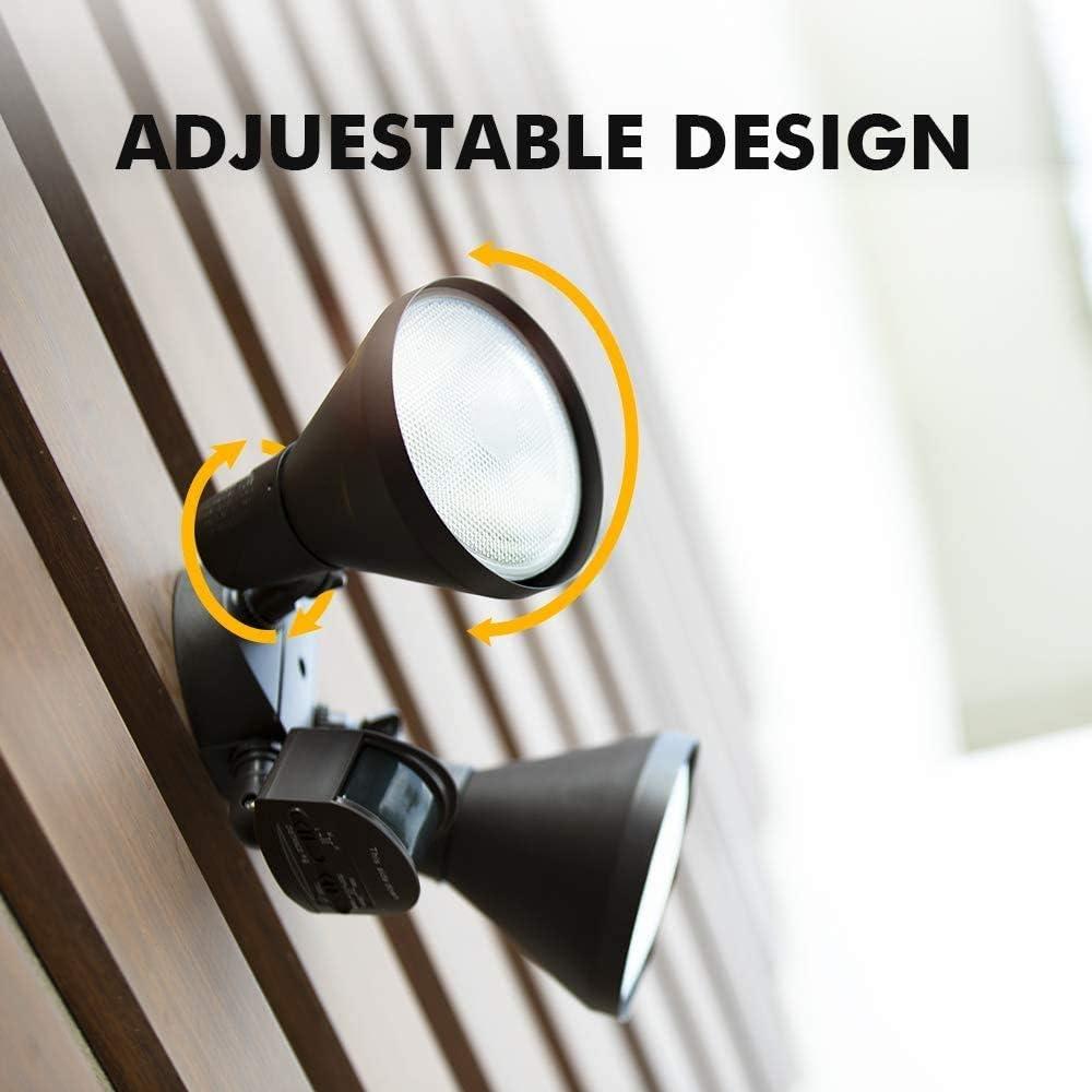 LUTEC Luz LED de Seguridad Exterior con Sensor de Movimiento 1800LM