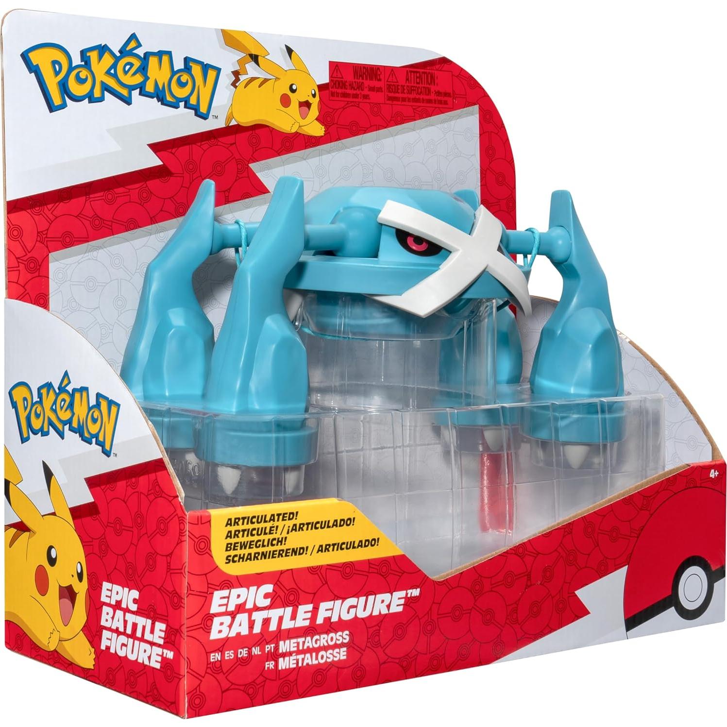 Figura Metagross Pokémon Jazwares 30 cm Articulada