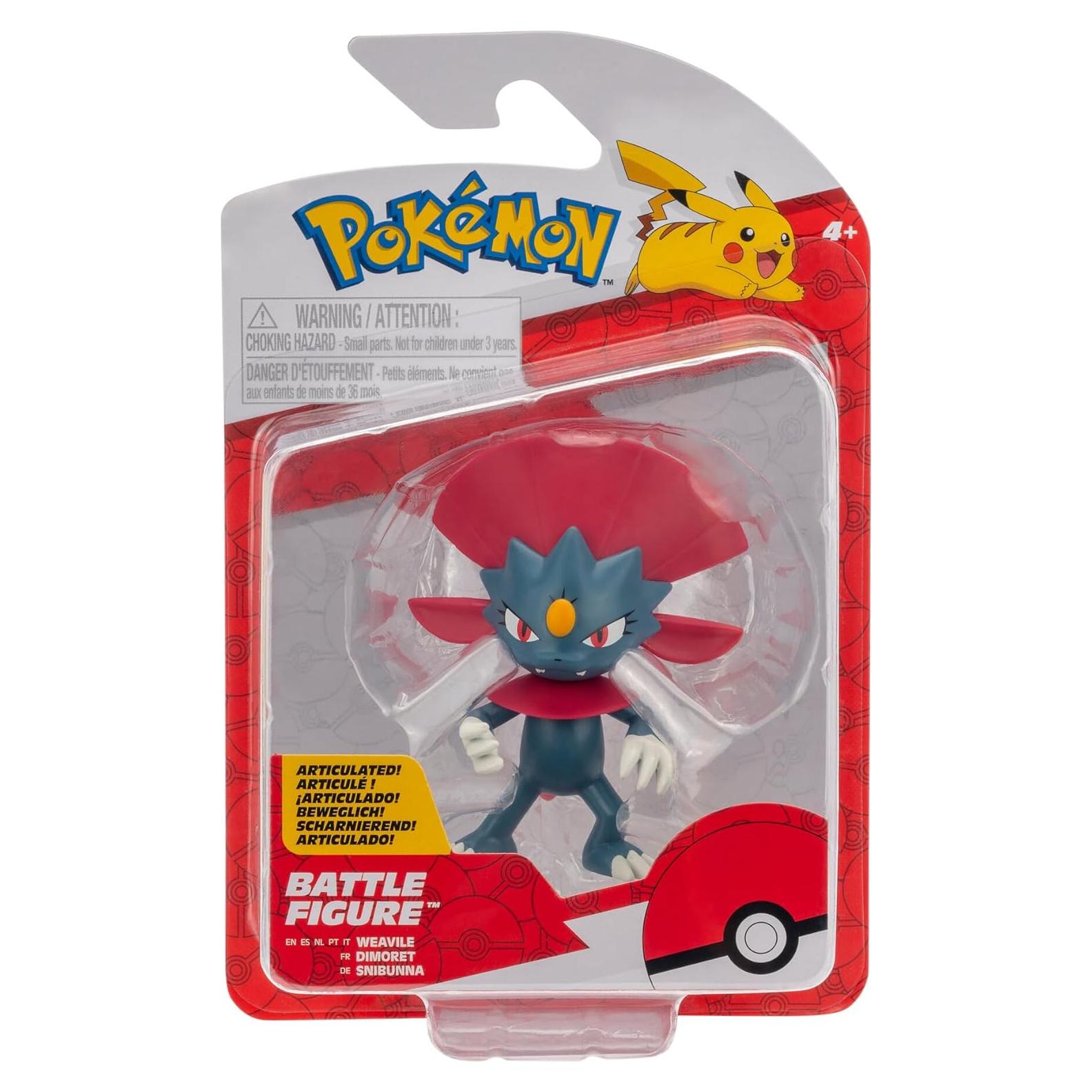 Figurita de Batalla Pokémon Weavile Jazwares 53g