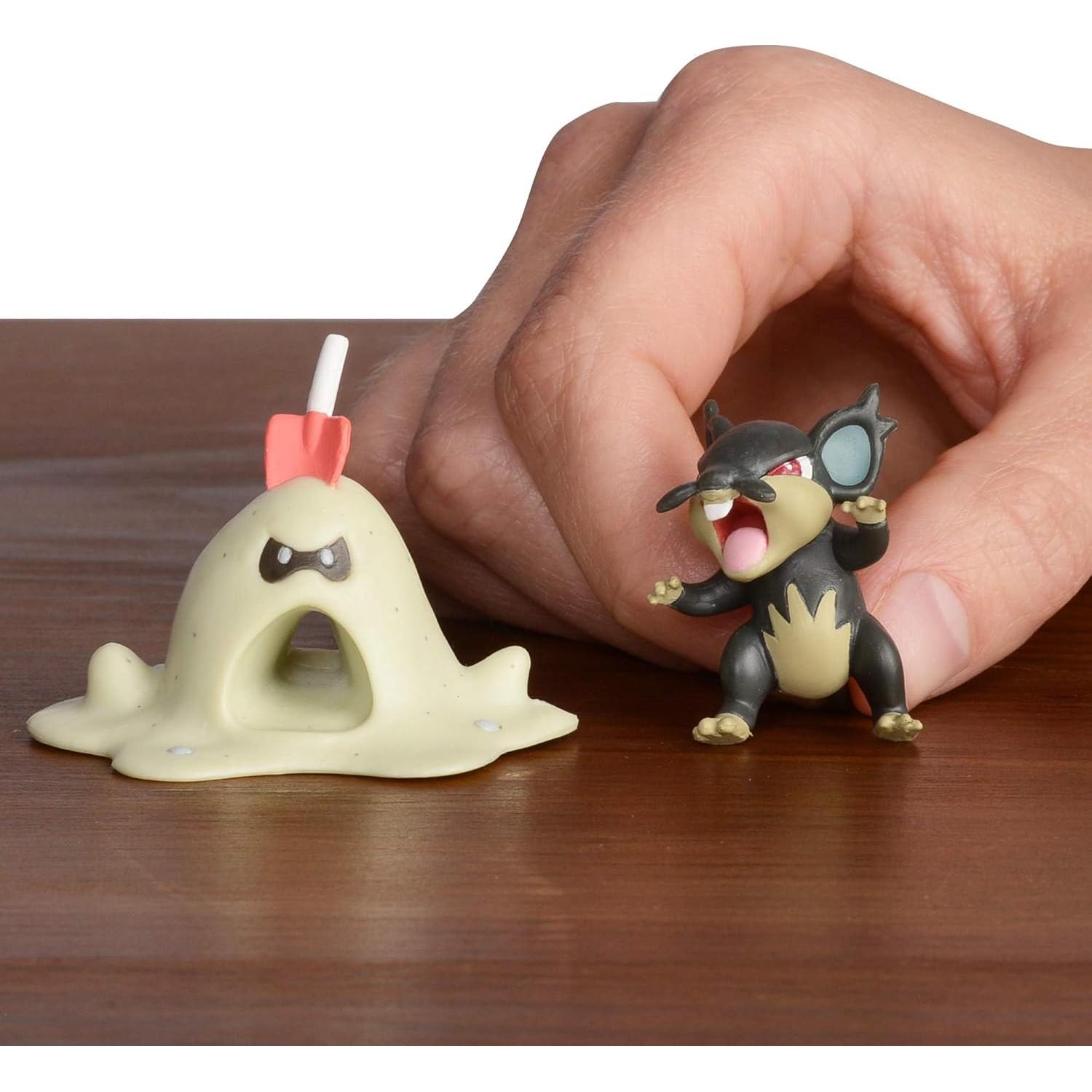 Figuras de Acción Pokémon Jazwares 95003 Alolan Rattata y Sandygast