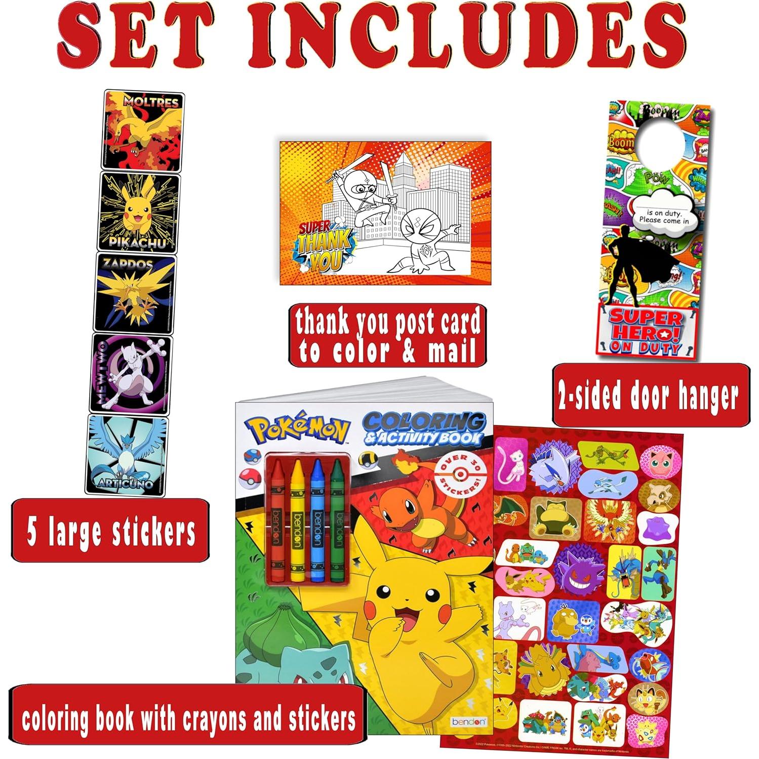 Conjunto de Stickers y Libro para Colorear Pokemon - Bendon