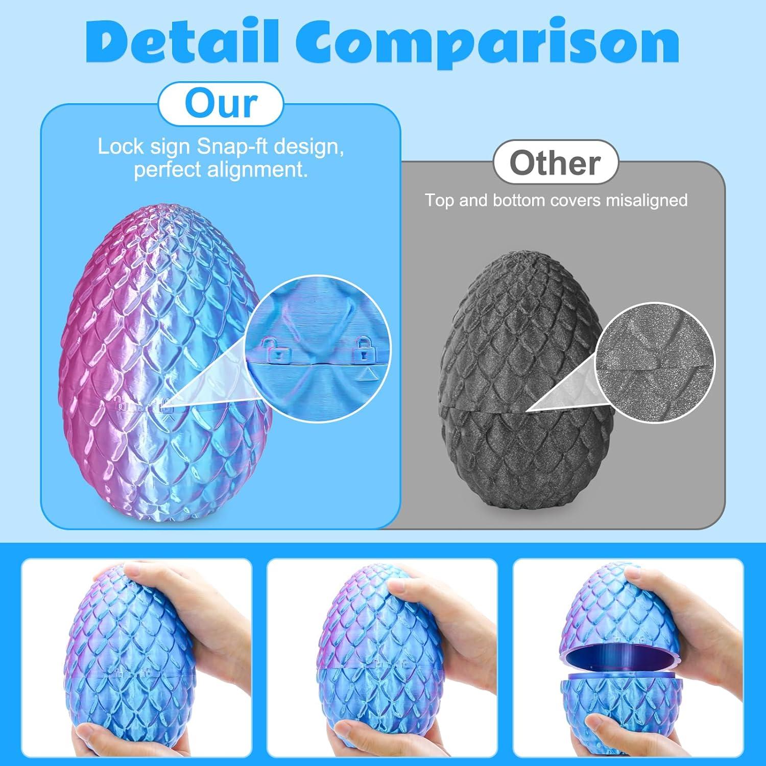 Huevos de Dragón Cinderwing3D + Dragón Articulado 12.7cm