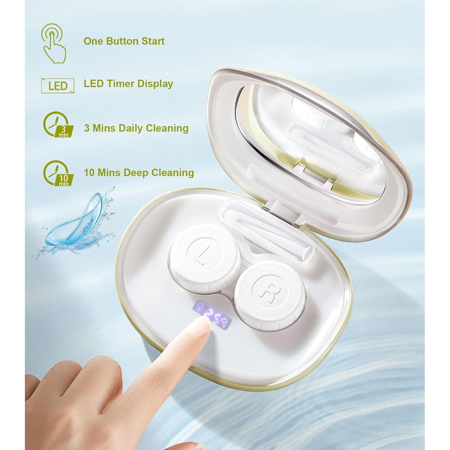 Limpiador Ultrasónico de Lentes de Contacto Ofone Verde Aguacate