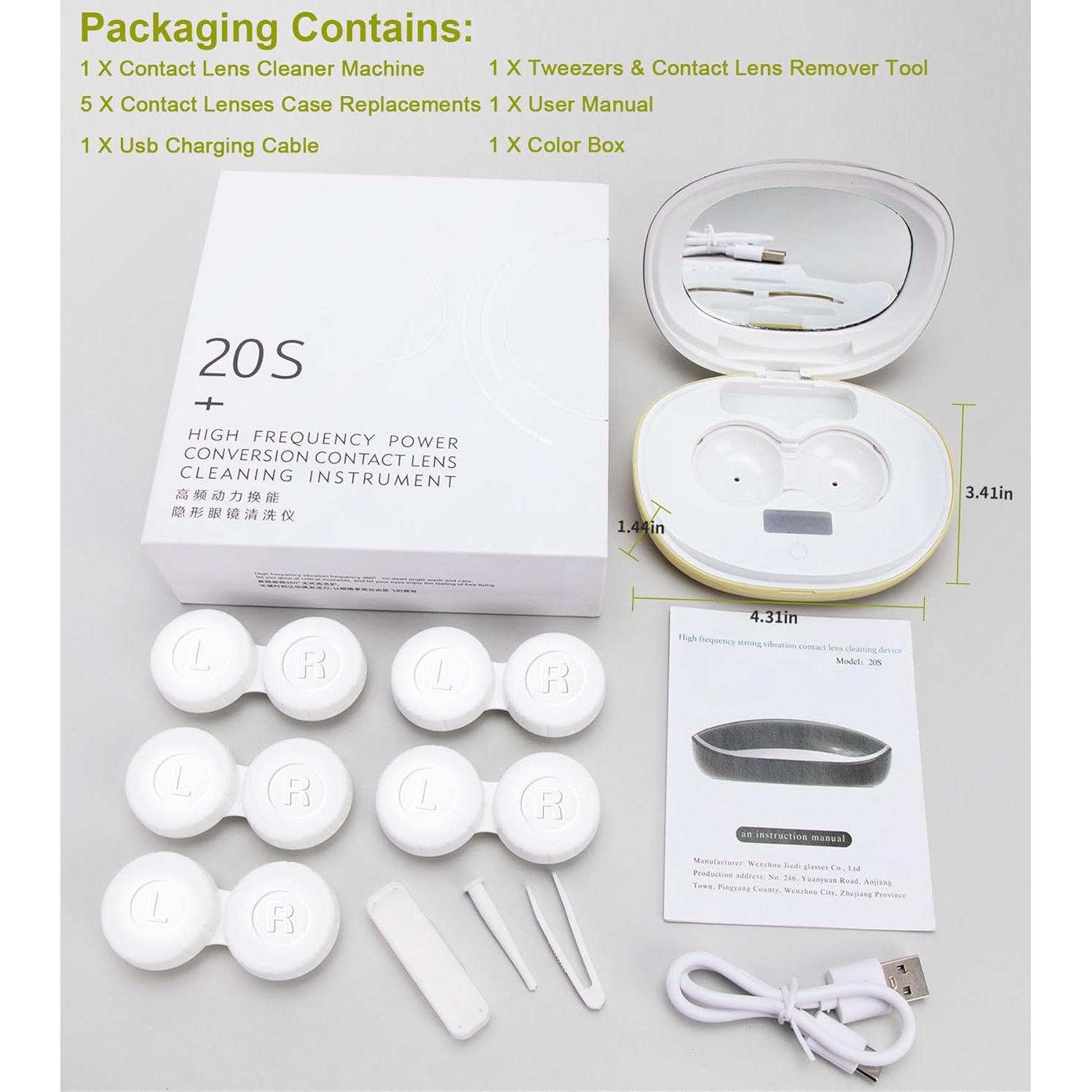 Limpiador Ultrasónico de Lentes de Contacto Ofone Verde Aguacate